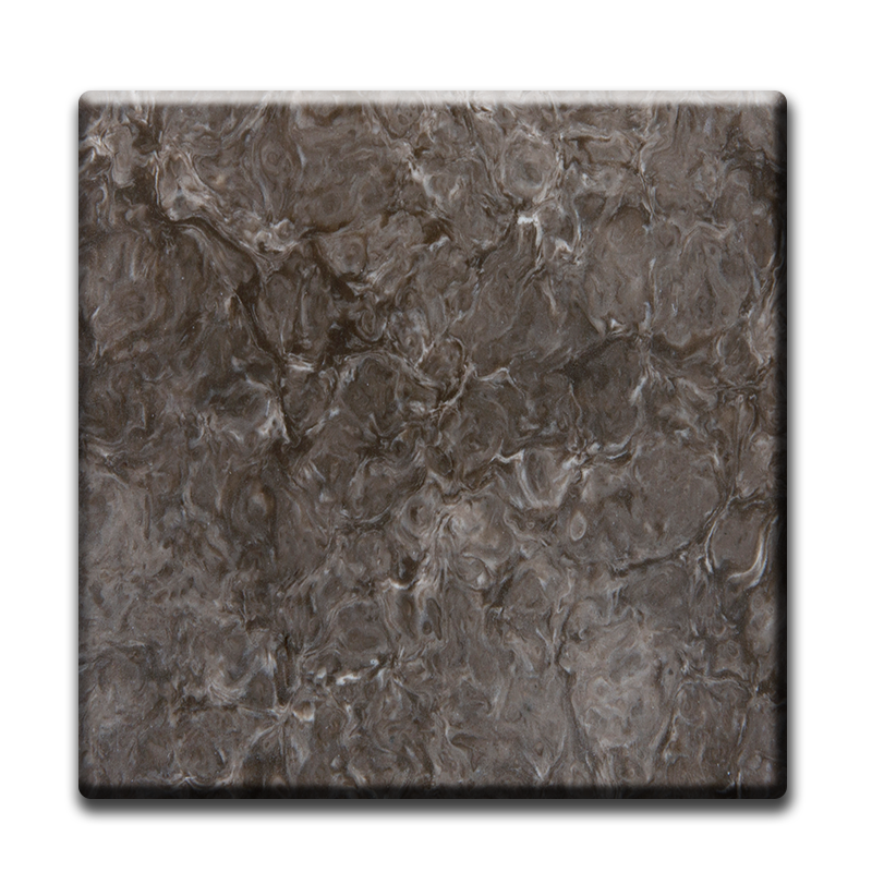 Hoja de superficie sólida acrílica de tablero decorativo con diseño de piedra de resina de mármol personalizada