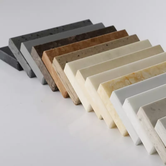 Venta caliente color Mármol Color superficie sólida piedra artificial