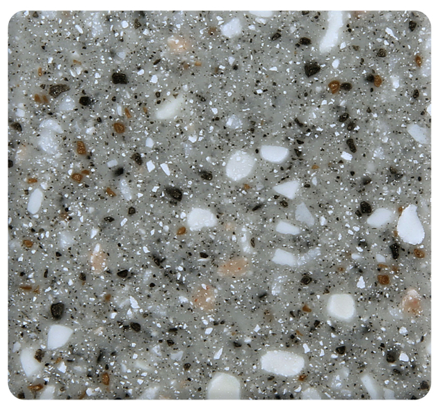 Superficie sólida de acrílico puro Superficie sólida de piedra de cuarzo artificial blanca cristalina