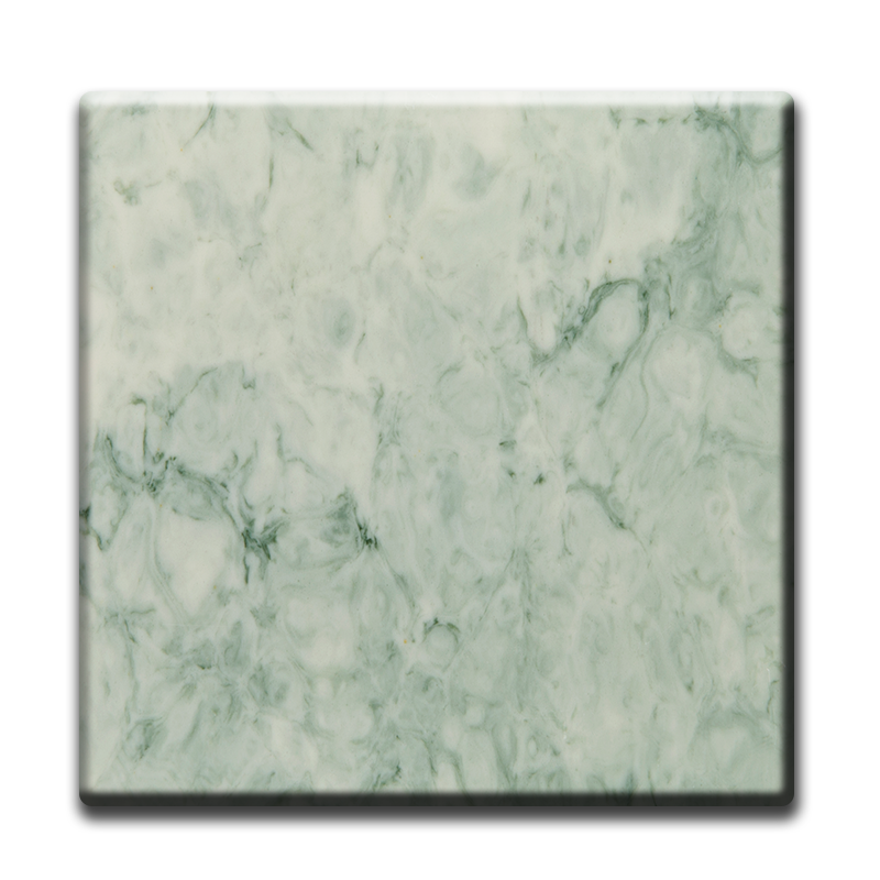 Hoja de superficie sólida acrílica de tablero decorativo con diseño de piedra de resina de mármol personalizada